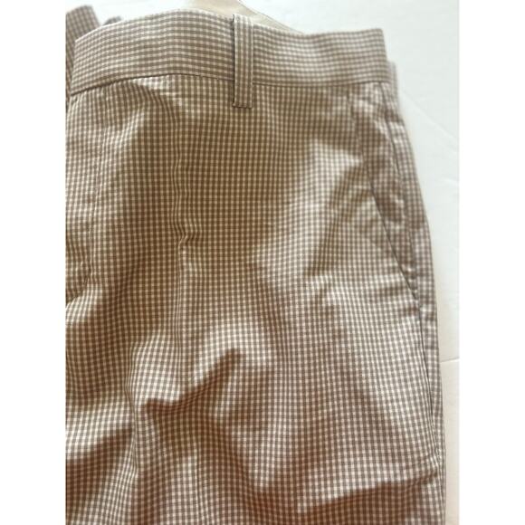 Adidas Adipure Men’s Golf Pants 34x32 Brown White Check Performance Flat Front‎ - Picture 6 of 10